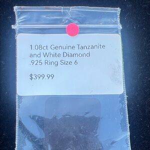 Tanzanite and White Diamond Ring